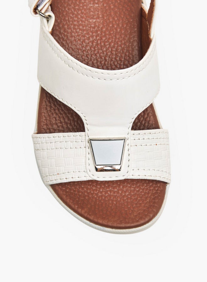 LBL by Shoexpress Boys Textured Arabic Sandals with Hook and Loop Closure  - Image 3