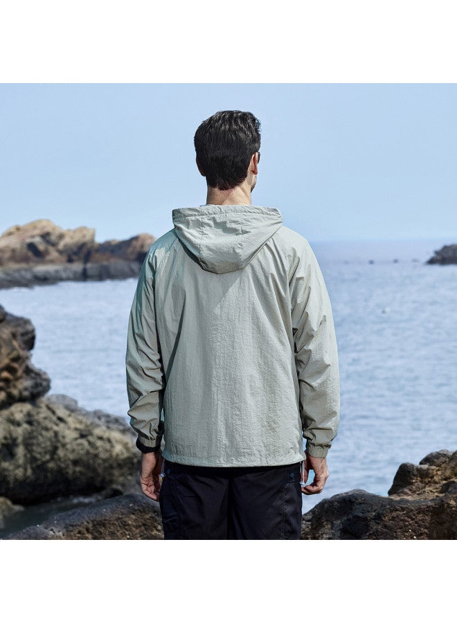 Jeep Upf50+ Men's Summer Sun Protection Jacket Outdoor Casual Comfortable Versatile Hooded Cardigan Coat Men - Image 5