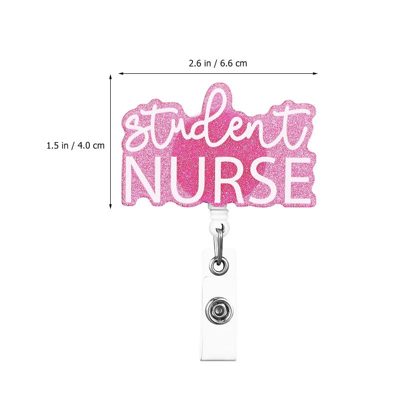 Retractable Nurse Badge Reels 2 Pack With Clip For Hospital Clinical And Student Use - Image 3