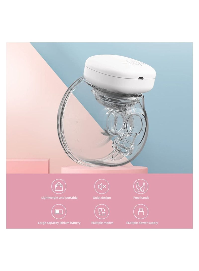 Gonice Wearable Breast Pump,Hands Free Electric Single Portable Wearable Breast Cup 8oz/240ml BPA-free 3 Modes 9 Suction Levels Rechargeable - Image 3