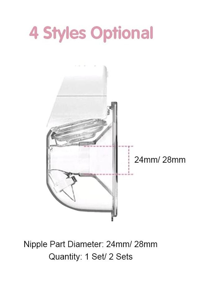 Gonice Wearable Breast Pump,Hands Free Electric Single Portable Wearable Breast Cup 8oz/240ml BPA-free 3 Modes 9 Suction Levels Rechargeable - Image 2
