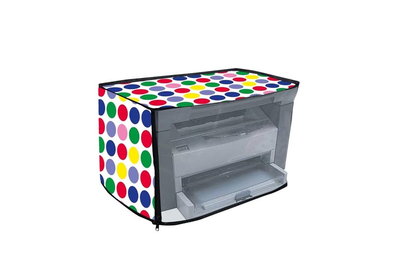 Avideco Printer Cover for HP 1005 Printer with Zipper for Dust Protection (coloured circle) - Image 1