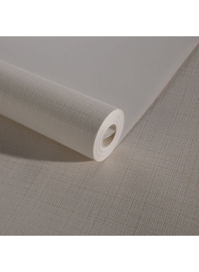 Wall Paper Modern Simple Style Solid Color Non-woven Fabrics Wallpaper White One Size - Image 1