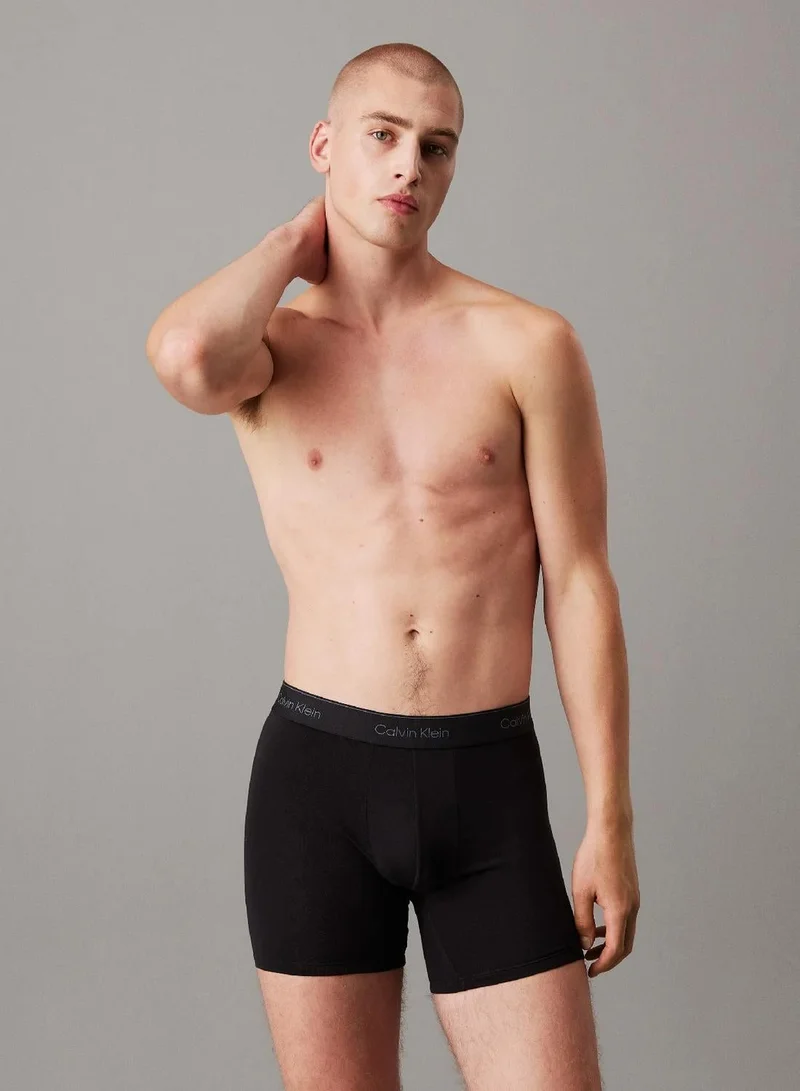 Calvin Klein 3 Pack Boxer Briefs - Icon Cotton Stretch