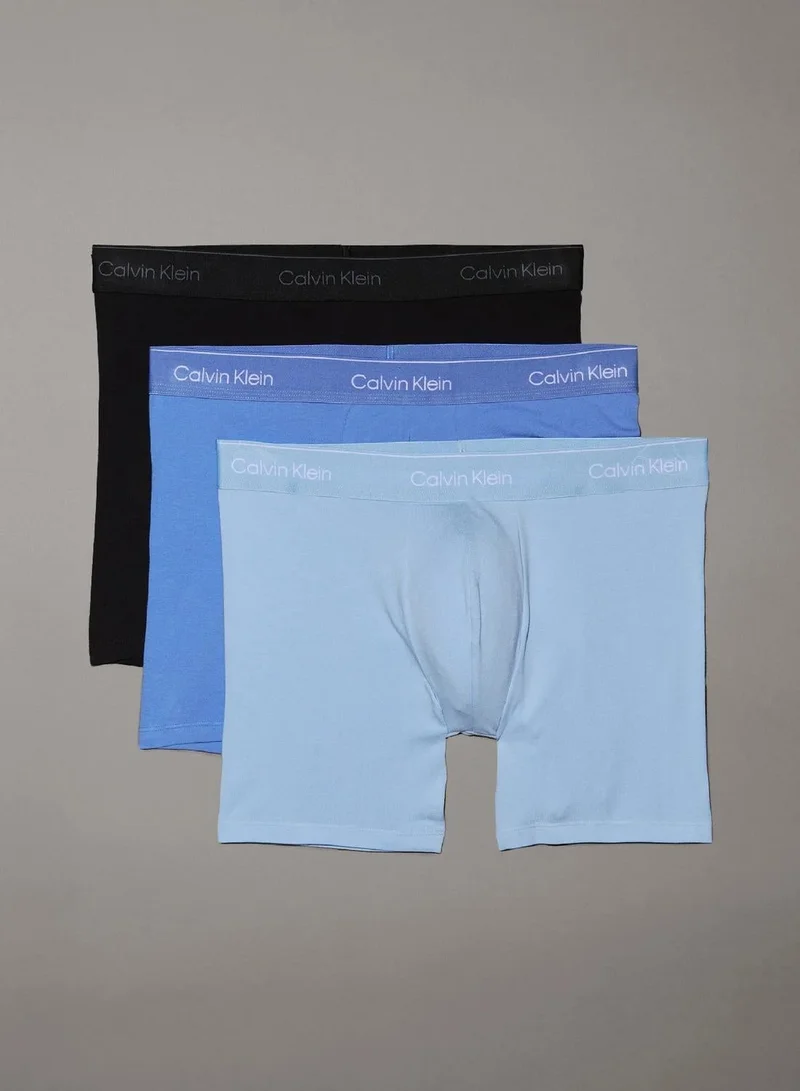 3 Pack Boxer Briefs - Icon Cotton Stretch