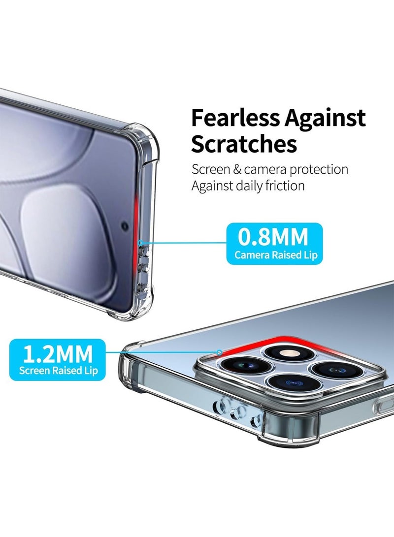 Techie Xiaomi 14T TPU Bumper Corner Case with Camera Lens Protection Transparent Protective Back Cover - Image 3
