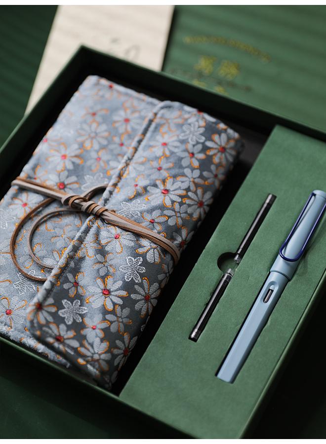 Bluejw Guofeng Notebook Pen Book Gift Box Suit Hand Account Journal High Color Value Conference Office Notepad University - Image 1