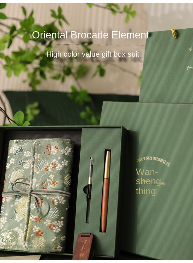 Bluejw Guofeng Notebook Pen Book Gift Box Suit Hand Account Journal High Color Value Conference Office Notepad University - Image 2