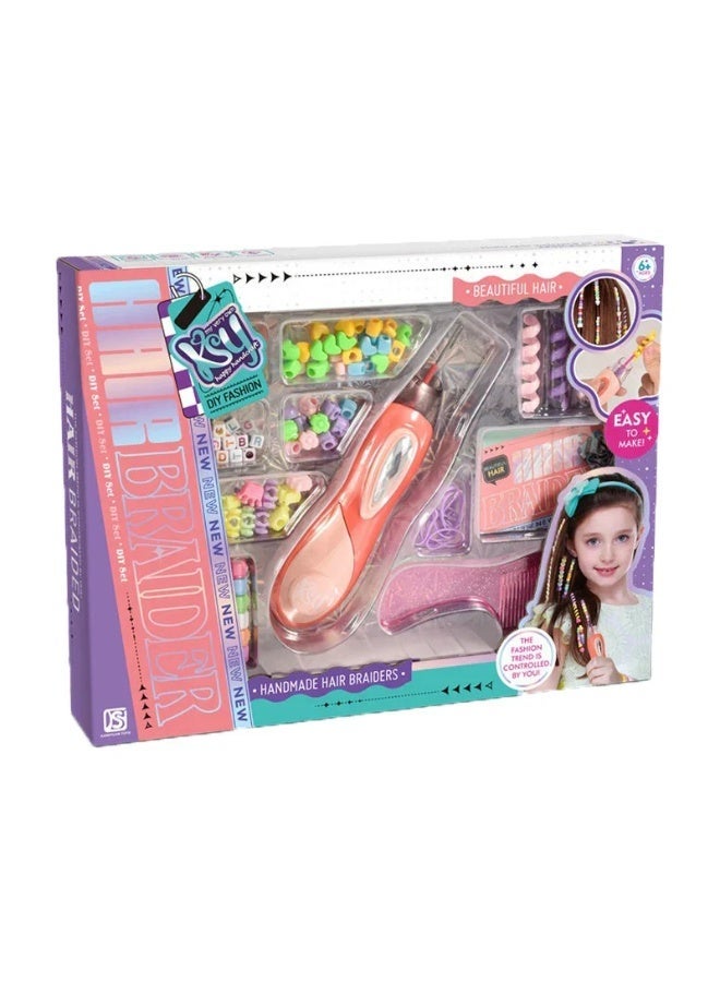 TOY GARDEN Magic Hair Braiding Machine for Girls – DIY Automatic Braid Toy | Easy Hair Styler Kit for Kids | Fun Gift for Girls Ages 6+ - Image 2