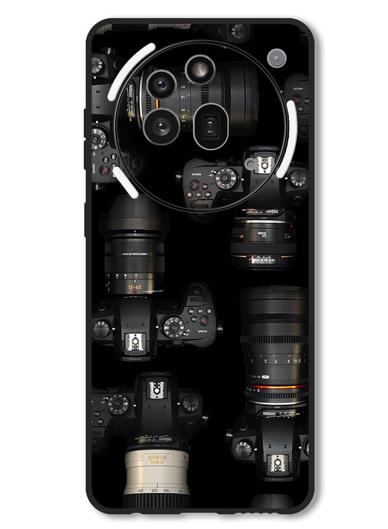 Theodor Case Compatible with Nothing Phone 3a Pro Protection Shockproof Bumper Cover cameras_lenses_photo - Image 1