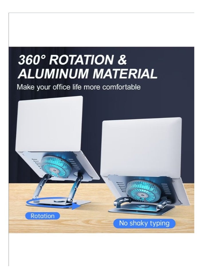 Generic - Adjustable Foldable Laptop Stand with 360 Degree Rotation - Image 1