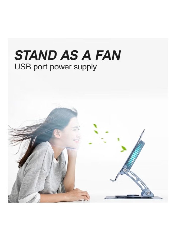 Generic - Adjustable Foldable Laptop Stand with 360 Degree Rotation - Image 1