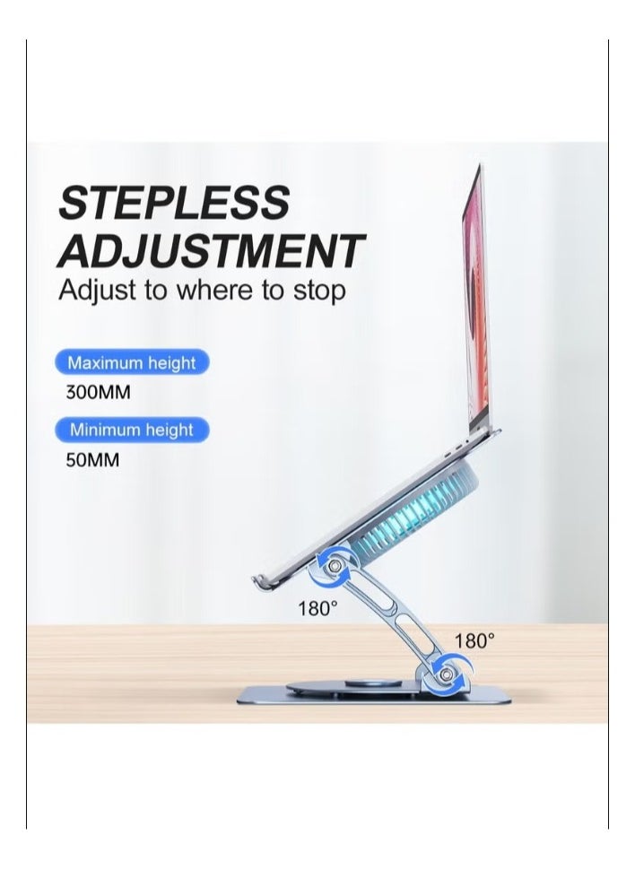 Generic - Adjustable Foldable Laptop Stand with 360 Degree Rotation - Image 1