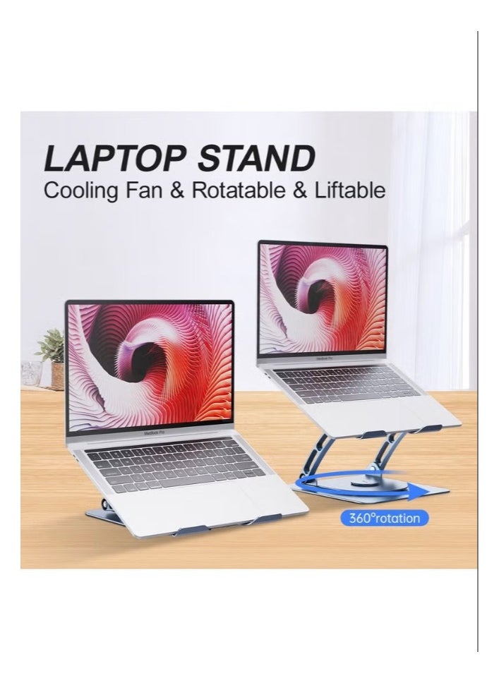 Generic - Adjustable Foldable Laptop Stand with 360 Degree Rotation - Image 1