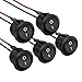 APIELE 5Pcs Rocker Switch ON Off KCD1 Mini Round Toggle Switch SPST 2Pin Snapin Design Car Boat Automotive with Wires PreWired AC 6A250V 10A125V 12VDC - Image 2
