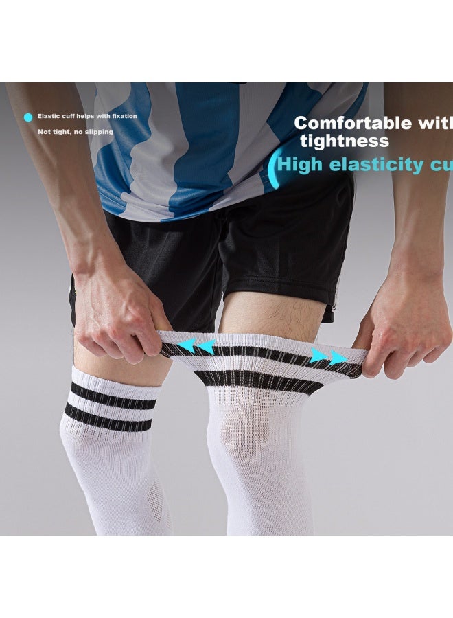 CASPIAN WOLF Lihai Wolf Men's Cotton Long Over-the-knee Football Socks Thin Non-slip Breathable Sports Socks Children's Football Training Socks - Image 3