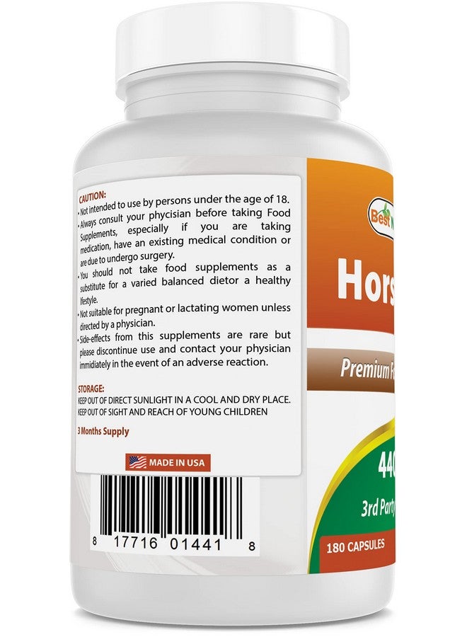 Best Naturals Horsetail 440 mg 180 Capsules - Image 3