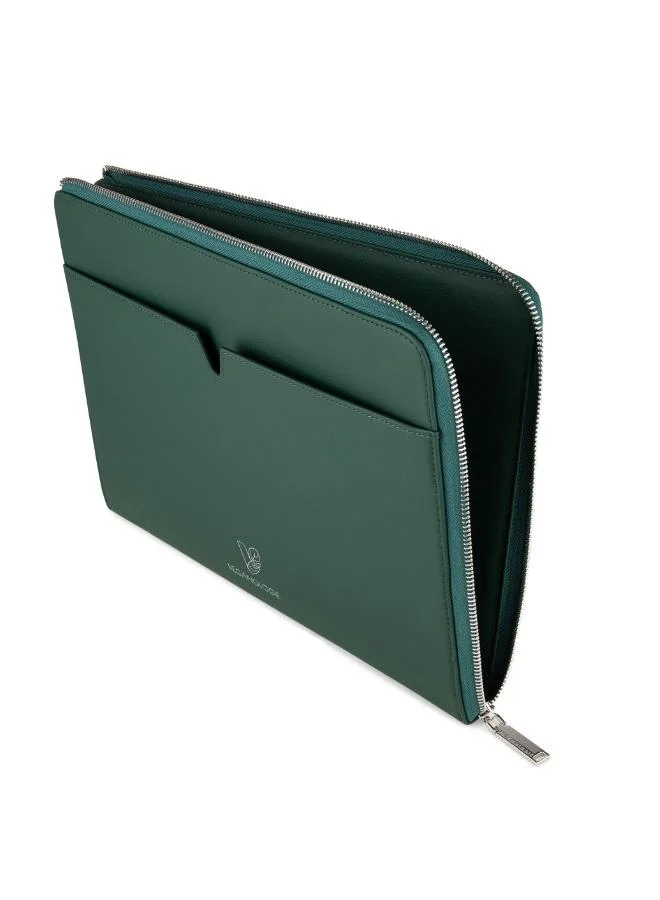 Veganologie Eden Apple Leather Tech Sleeve 11" in Green Made From 20 Apples