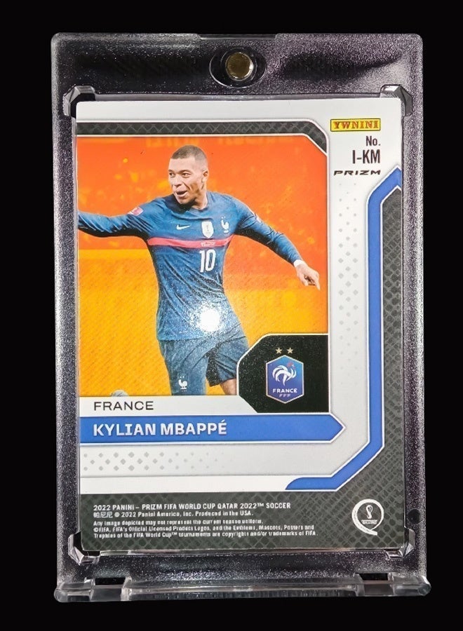 بانيني بطاقة كرة قدم بتوقيع كيليان مبابي، بطاقة تداول موقعة، إصدار ريفراكتور للمجمعين، تذكارات وبطاقات رياضية لعشاق كرة القدم وهواة الجمع - Image 4