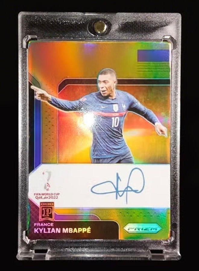 بانيني بطاقة كرة قدم بتوقيع كيليان مبابي، بطاقة تداول موقعة، إصدار ريفراكتور للمجمعين، تذكارات وبطاقات رياضية لعشاق كرة القدم وهواة الجمع - Image 3