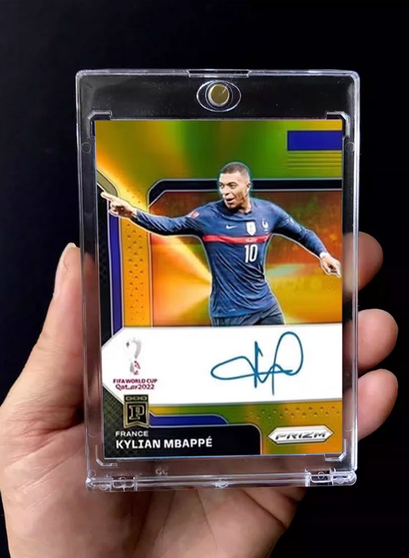 بانيني بطاقة كرة قدم بتوقيع كيليان مبابي، بطاقة تداول موقعة، إصدار ريفراكتور للمجمعين، تذكارات وبطاقات رياضية لعشاق كرة القدم وهواة الجمع - Image 2
