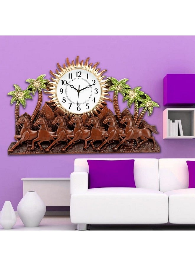 Harbour Analog Latest Stylish New Models Wall Clock for Home Living Room Hall Bedroom (Size Height 33 CM X Width 53 CM)- Home Decor Big Size Wall Clock BZ1 - Image 2