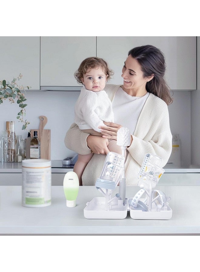 Termichy Travel Bottle Cleaning Kit: Portable Drying Rack & Brush Set for Working Moms - Compact Baby Essentials for Hotel & Camping - Image 2