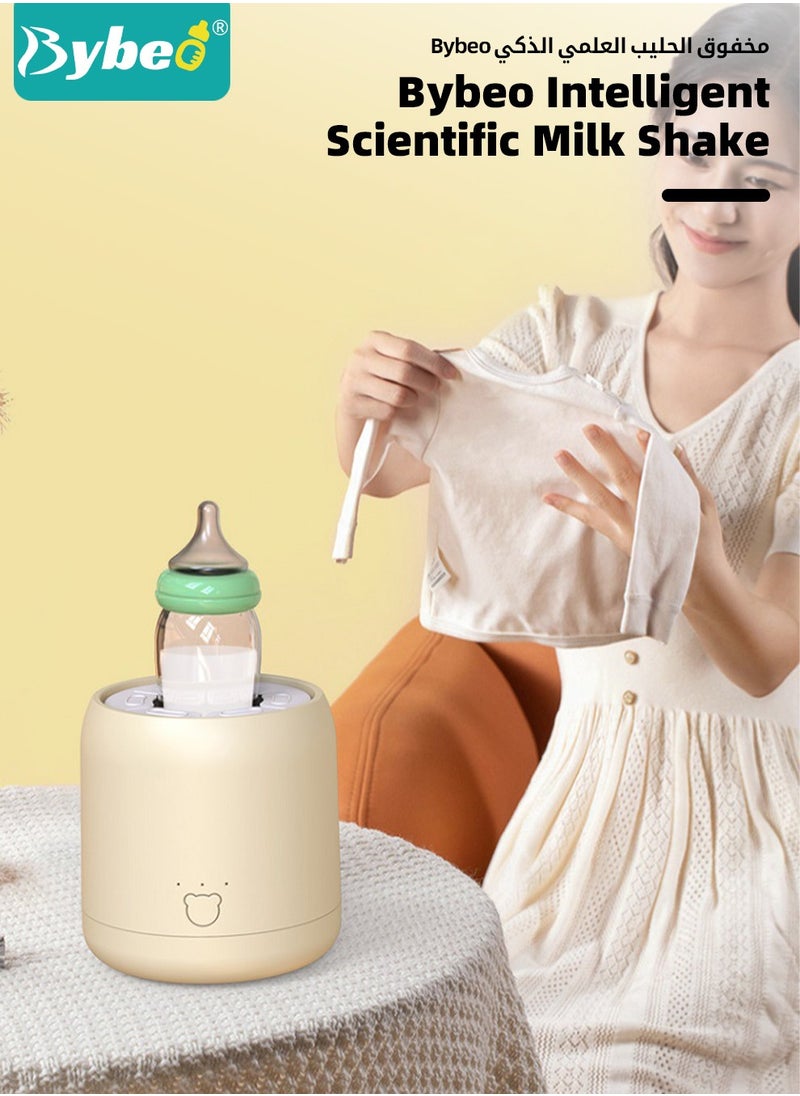Bybeo Baby Formula Dispenser & Mixer, Electric Automatic Infant Milk Bottle Shaker, Baby Milk Powder Mixer with 3 Modes, Universal Milk Blender, USB Charging, Low Noise, with Four-Layer Formula Containers  - Image 2