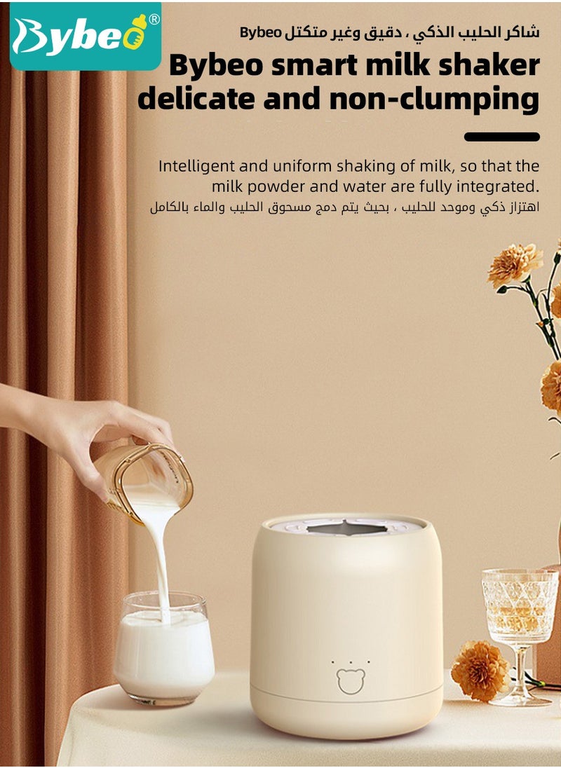 Bybeo Baby Formula Dispenser & Mixer, Electric Automatic Infant Milk Bottle Shaker, Baby Milk Powder Mixer with 3 Modes, Universal Milk Blender, USB Charging, Low Noise, with Four-Layer Formula Containers  - Image 4