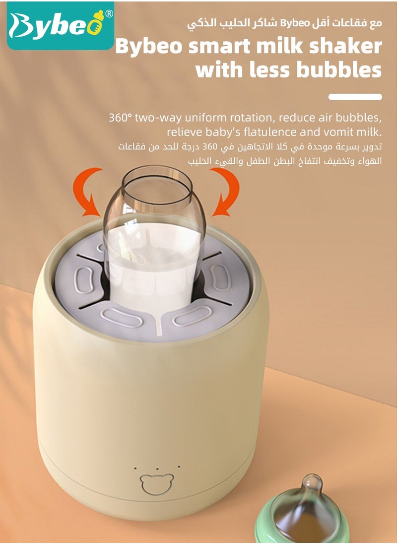 Bybeo Baby Formula Dispenser & Mixer, Electric Automatic Infant Milk Bottle Shaker, Baby Milk Powder Mixer with 3 Modes, Universal Milk Blender, USB Charging, Low Noise, with Four-Layer Formula Containers  - Image 5