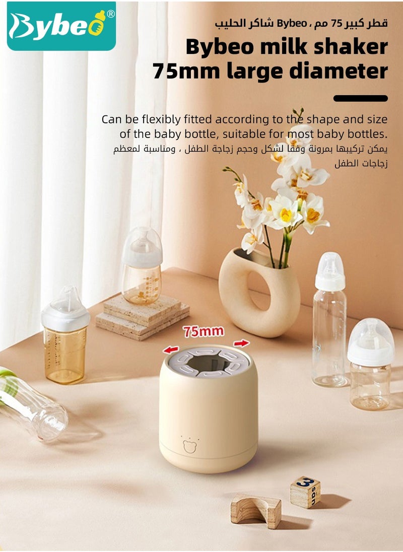 Bybeo - Baby Formula Dispenser & Mixer, Electric Automatic Infant Milk Bottle Shaker, Baby Milk Powder Mixer with 3 Modes, Universal Milk Blender, USB Charging, Low Noise, with Four-Layer Formula Containers - Image 1