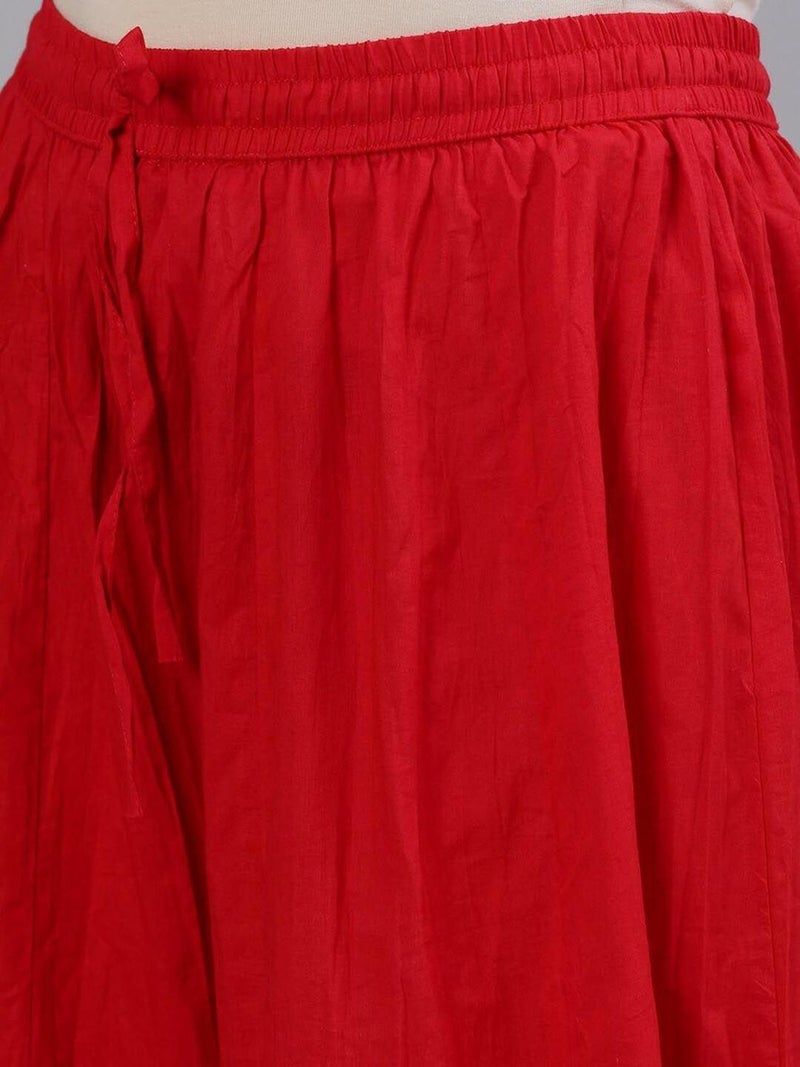 آي شين طقم إيشين مطرز بياقة مشقوقة مع تنورة ودوباتا - Image 3