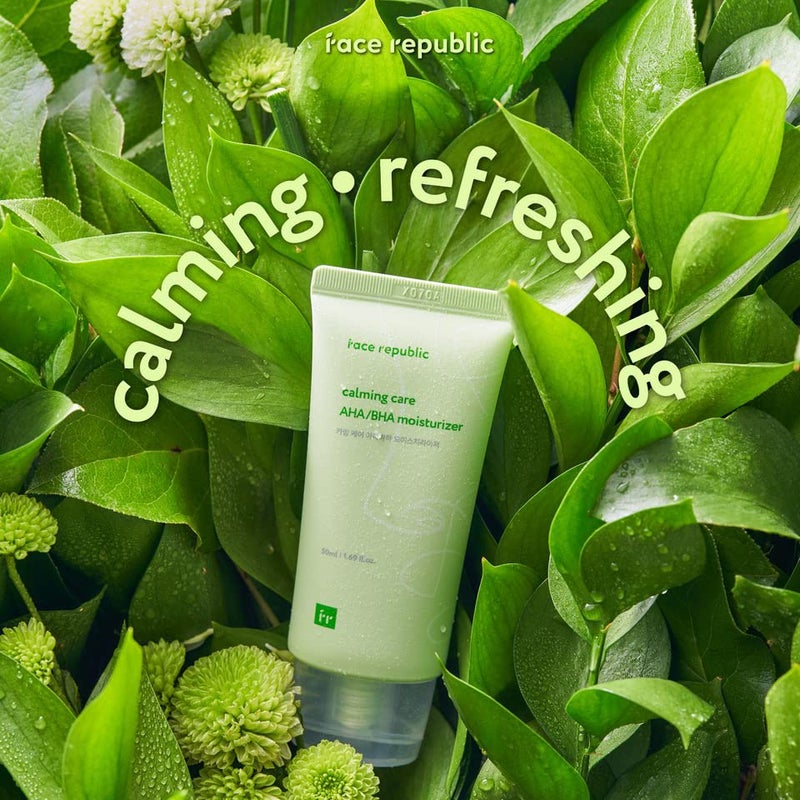 Face Republic Calming Duo - Calming Blemish Madecassoside Serum & Calming Care AHA/BHA Moisturizer | Oily, sensitive skin, Blemish care - Image 4