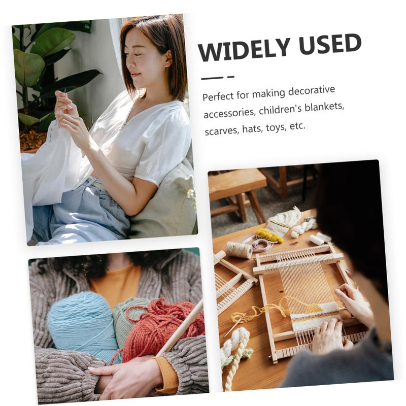 Soft Mohair Blend Knitting Yarn For Sweaters Scarves DIY Crochet White - Image 3