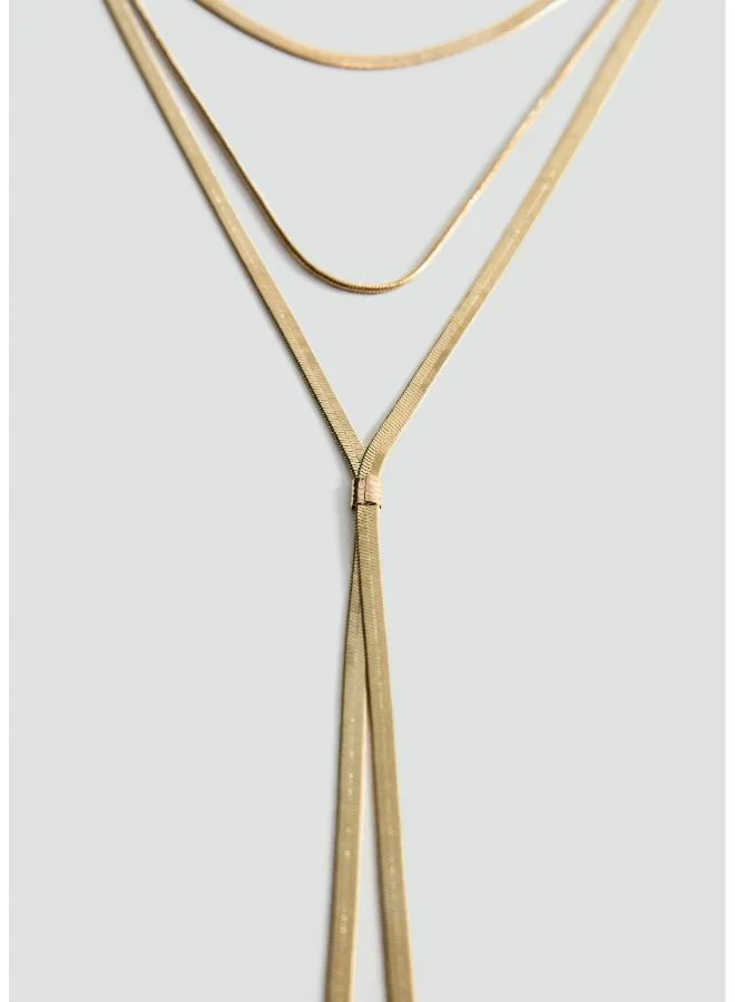 مانجو Long Triple Necklace