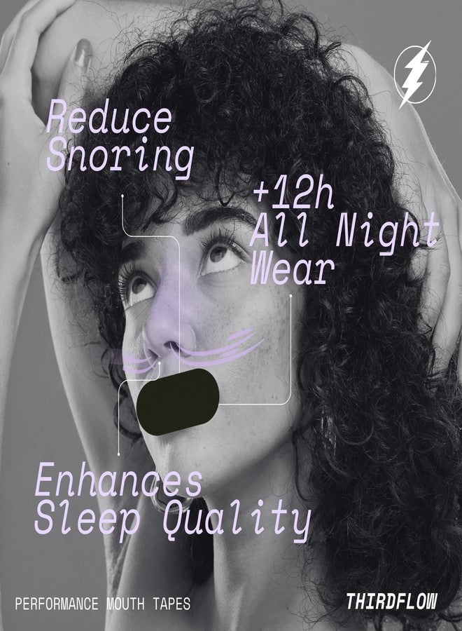 ThirdFlow Mouth Tape for Sleeping - 30 Pack | Anti-Snoring & Nose Breathing Aid | Hypoallergenic, Latex-Free, Pain-Free Removal | Strong Grip & Comfortable Fit for Sleep, Gym & Outdoor Use - Image 2