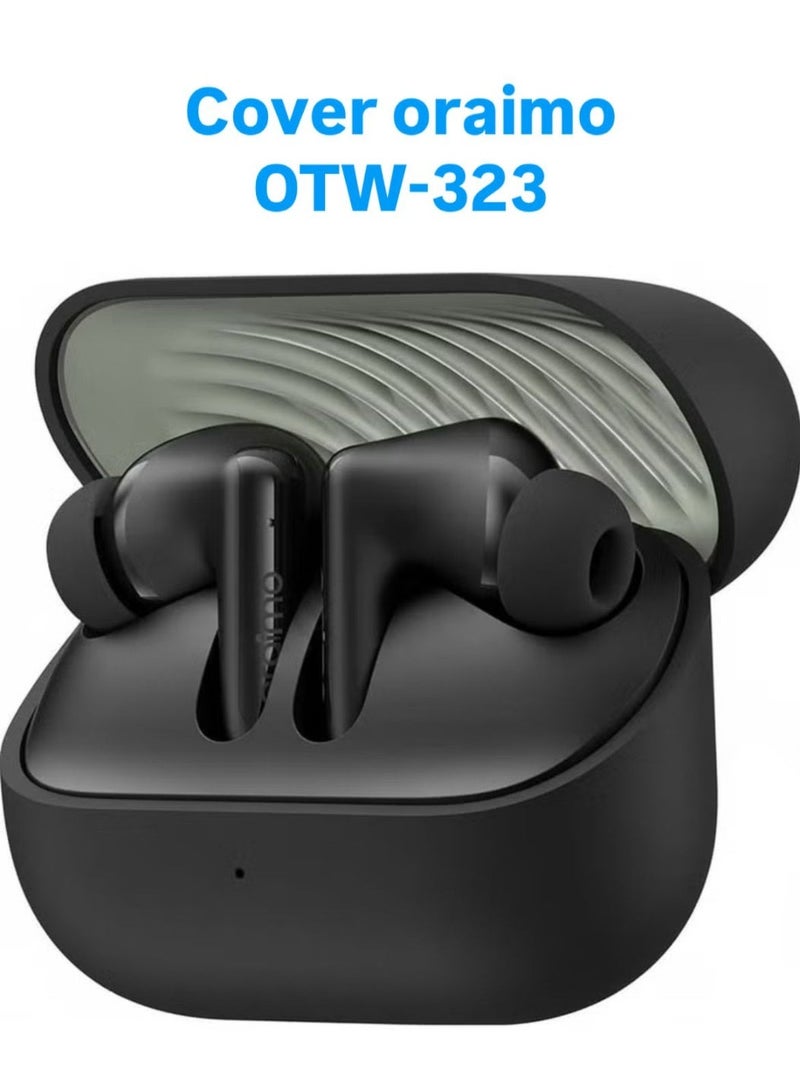 Silicone case for Oraimo Space Buds Neo OTW-323 headphones - black - Image 1