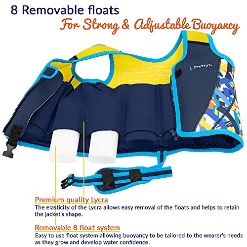 Limmys Premium Kids Swim Vest - Toddler Swim Jacket and Buoyancy Swimming Aid - Modern Design Swimming Vest for Boys, Girls and Babies - with Drawstring Bag - Image 5