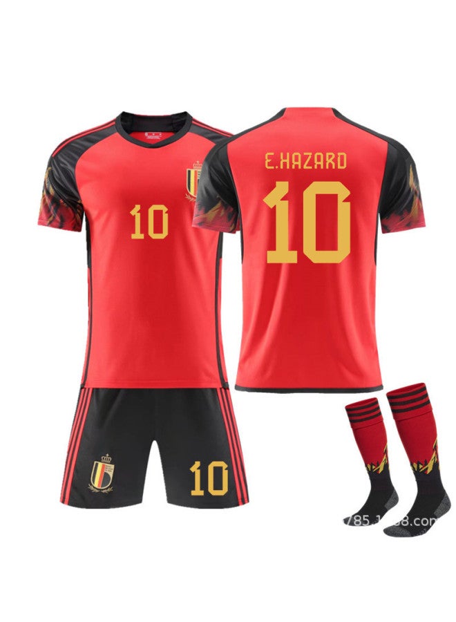 22 World Cup Billy S Home-no. 10 Azar + Matching Socks Football Jersey - Image 1