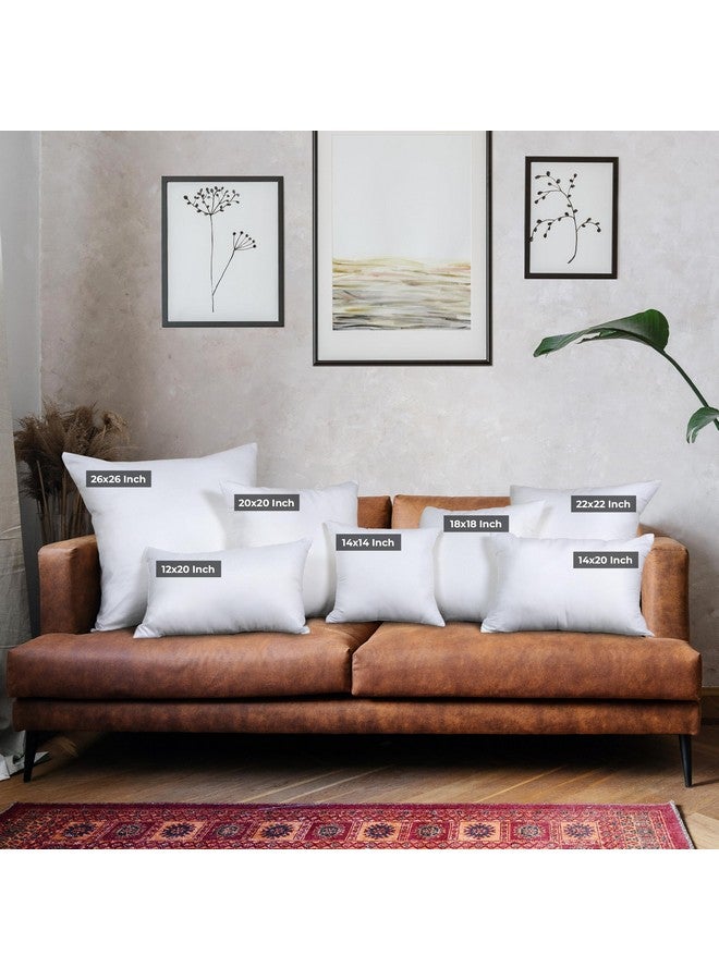 Utopia Bedding Throw Pillows (Set of 4, White), 18 x 18 Inches Pillows for Sofa, Bed and Couch Decorative Stuffer Pillow - Image 2