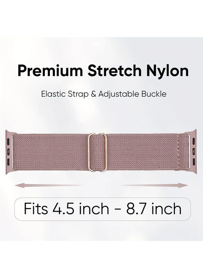 Starlight Color Nylon Single Loop Band And Case For Apple Watch 41mm - Image 3
