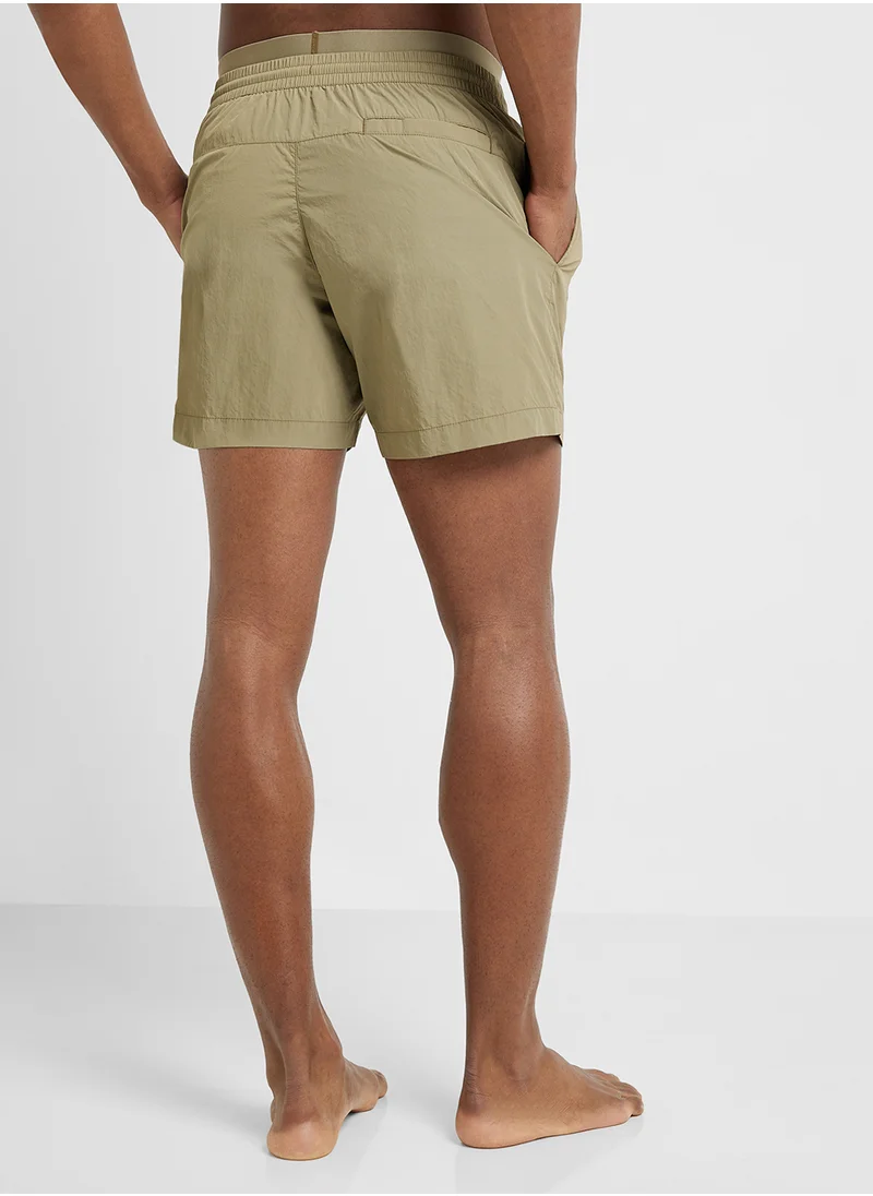 CALVIN KLEIN Logo Band Drawstring Shorts