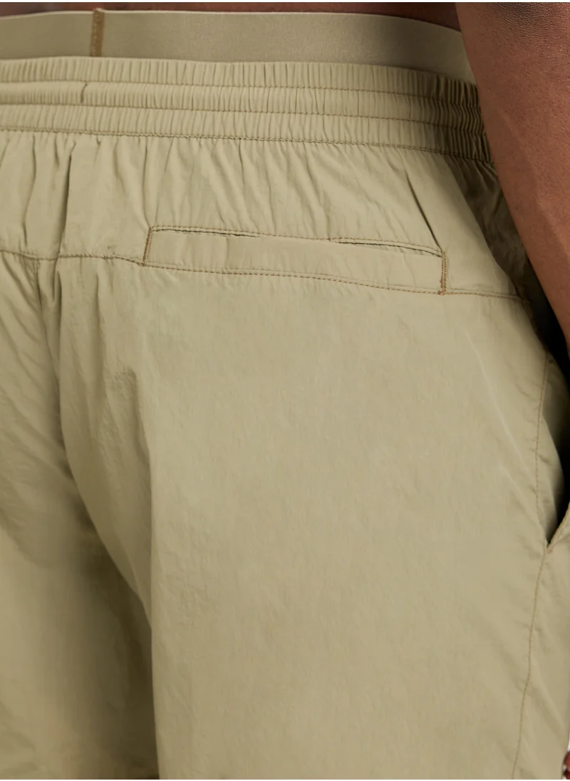CALVIN KLEIN Logo Band Drawstring Shorts