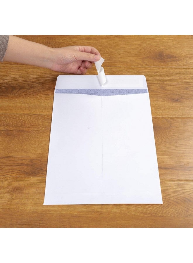 LUREME 100 9 X 12 Self Seal Security White Catalog Envelopes Ultra Strong Quickseal For Secure Mailing Documents Photos Heavy 28Lb Paper (Me000001) - Image 2