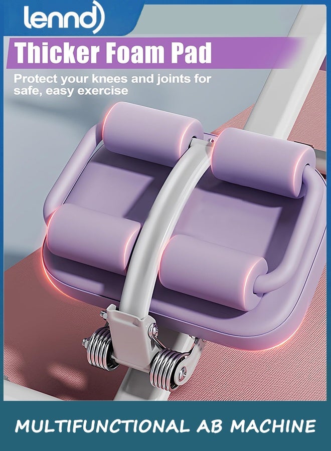 LENND Multifunctional Ab Machine, Adjustable Ab Workout Equipment, Ab ＆ Sit Up Machine for Stomach Workout, Foldable Abdominal Trainer With Knee and Back Protection, Full Body Workout for Home Gym - Image 3