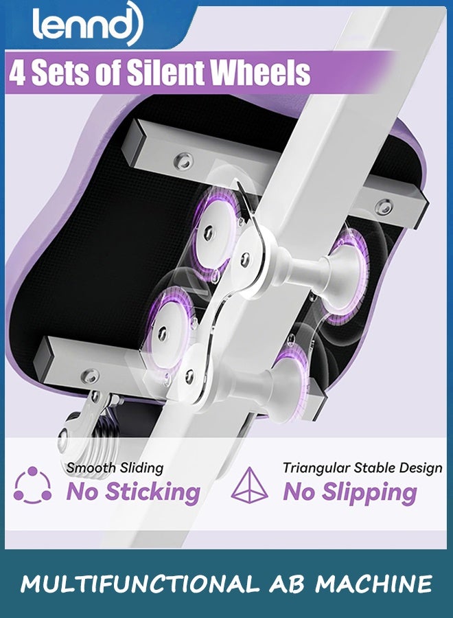 LENND Multifunctional Ab Machine, Adjustable Ab Workout Equipment, Ab ＆ Sit Up Machine for Stomach Workout, Foldable Abdominal Trainer With Knee and Back Protection, Full Body Workout for Home Gym - Image 4