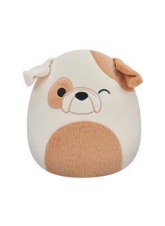 Squishmallows 7.5 inch Brock Winking Bulldog W/Fuzzy Belly , Officially Licensed Kellytoy Plush Toy, Colorful Soft Toy, Gift for Kids, Girls & Boys Washable Squishy Stuff Toy Multicolor All Age  - Image 1