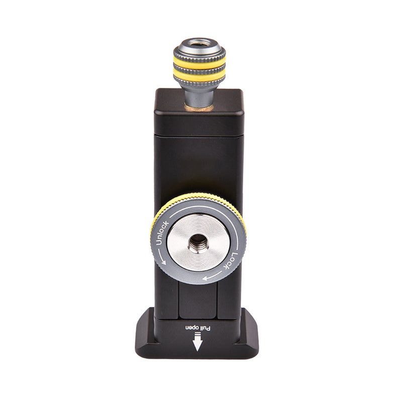 Smartphone Holder Clamp Tripod Mount with Standard Arca Swiss Mount Triple 1/4-inch Threads Cold Shoe Mount for Video Phone Microphone LED Light Mounting - Image 2