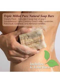 BELA BELA Triple Milled Soap Variety Pack 3.3 OZ Pack of 6, Long Lasting French Triple Milled Bar Soap with Organic Shea Butter, Hand, Face and Body Wash Bar Made in Australia  - Image 2