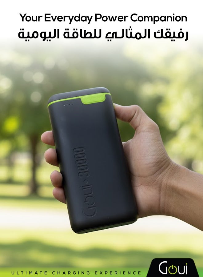 Goui 30000 mAh Kigo Portable Power Bank – High Capacity, Simultaneous Multi-Device Charging, Compatible with Smartphones, Tablets, GPS Devices, MP3/MP4, Bluetooth, Portable and Compact Design for On-the-Go Power Anytime, Anywhere Black - Image 3